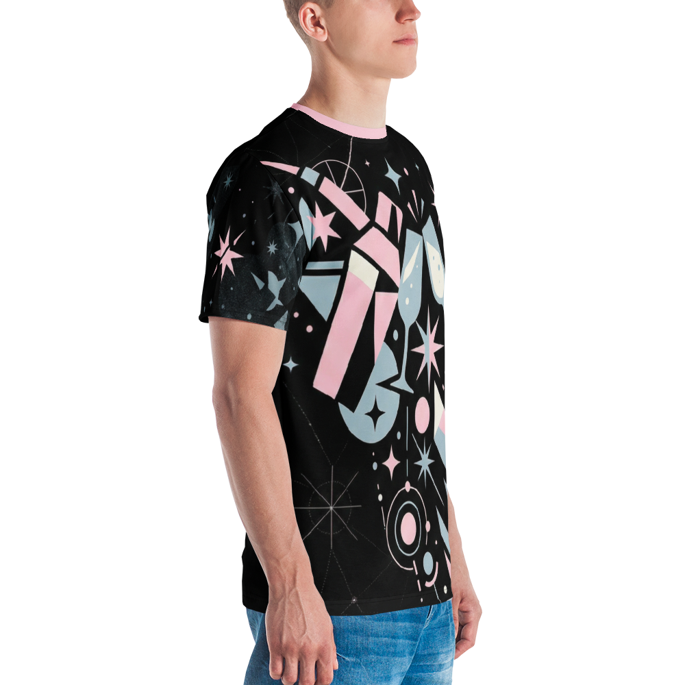 Retro Cocktail-Party Mid-Century — Pastell Champagner T-Shirt