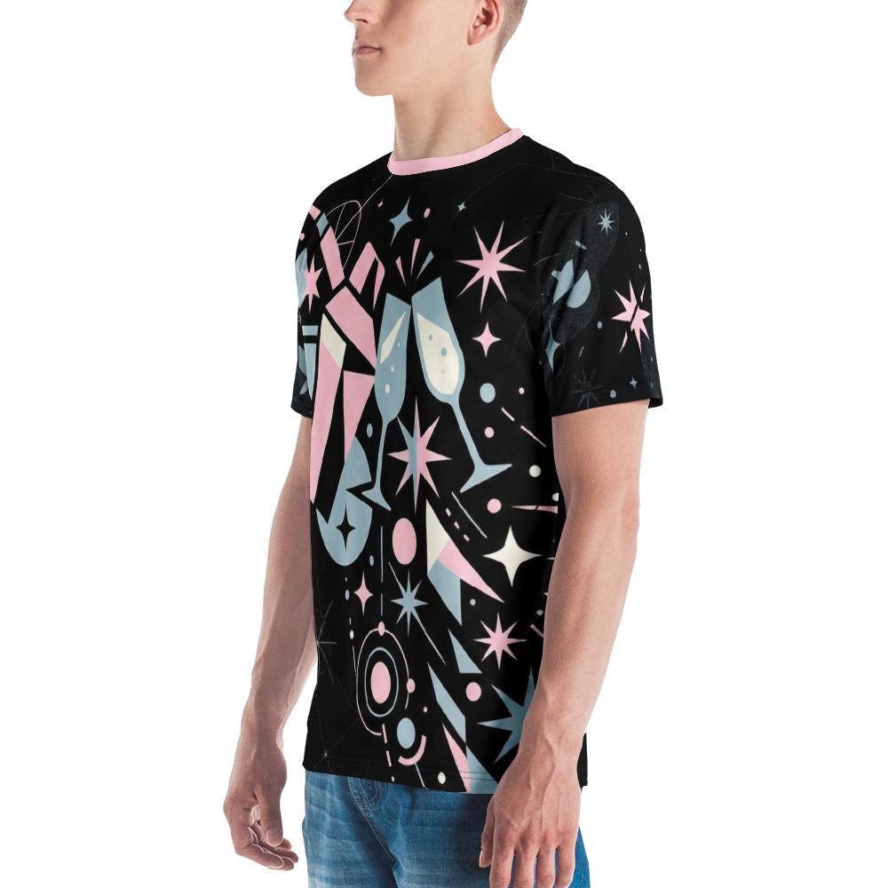 Retro Cocktail-Party Mid-Century — Pastell Champagner T-Shirt
