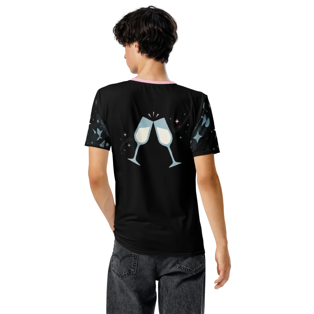 Retro Cocktail-Party T-Shirt — Pastell Mid-Century — Ansicht 6