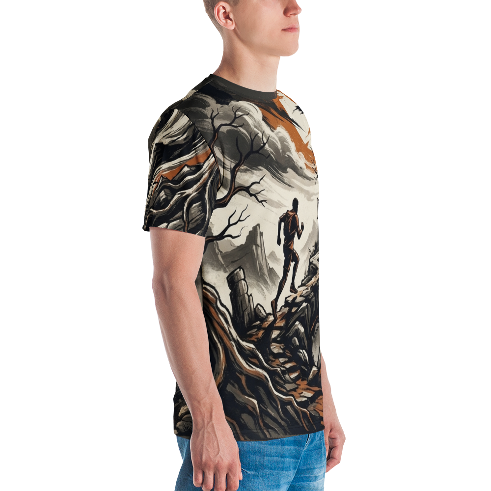Trailrunning Abenteuer T-Shirt – Epische Landschaft — Ansicht 5