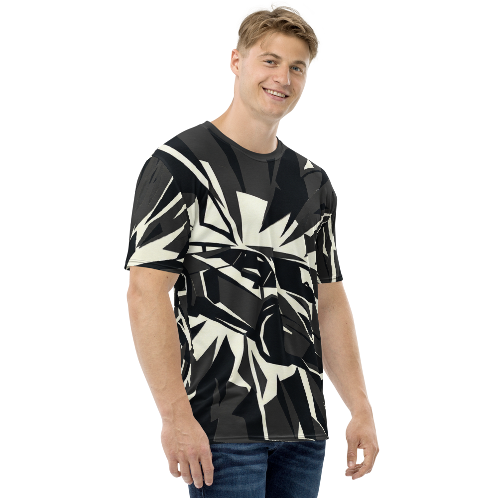 Polygon Sportwagen Shatter — Monochrom Explosion T-Shirt