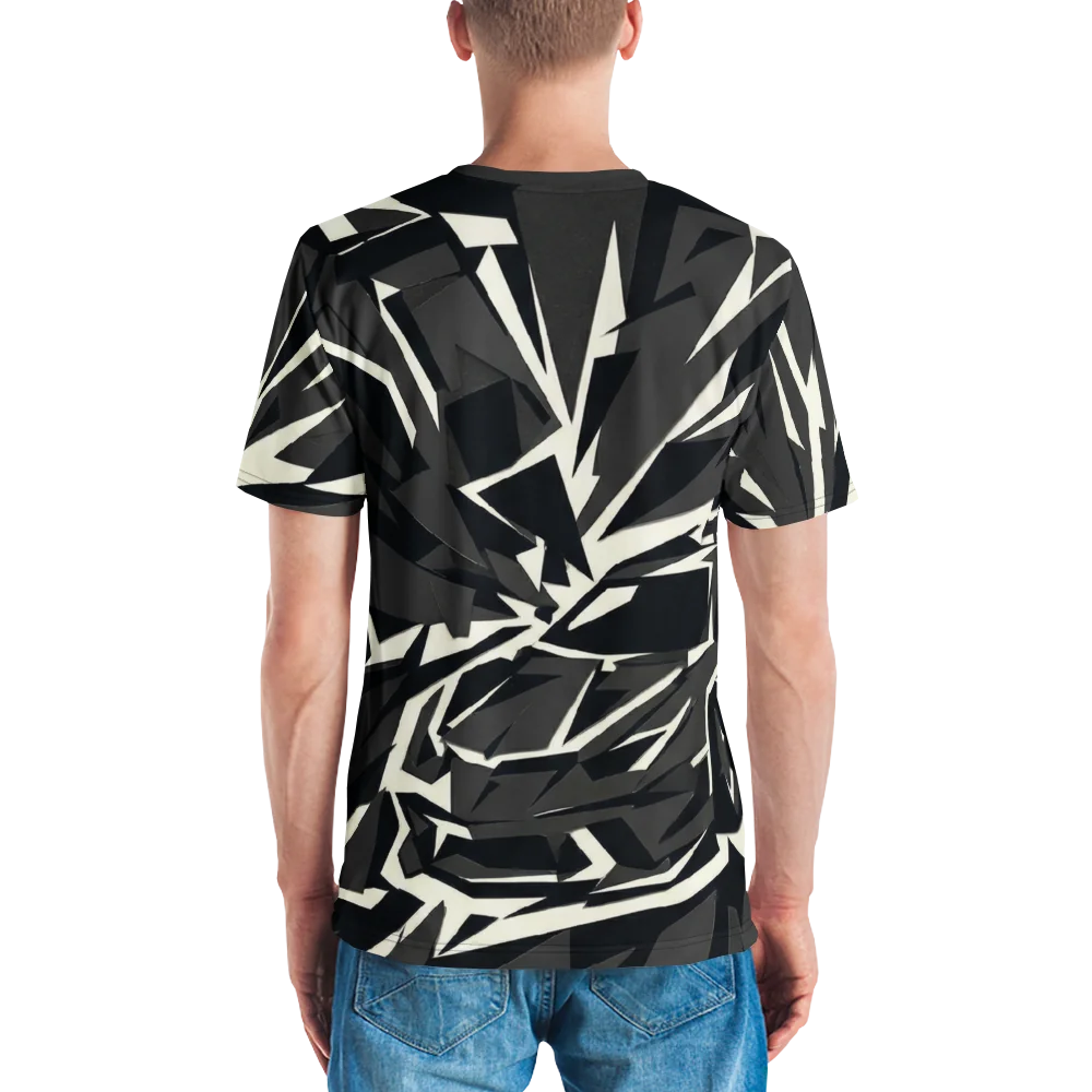 Polygon Sportwagen T-Shirt — Monochrom Shatter — Ansicht 7