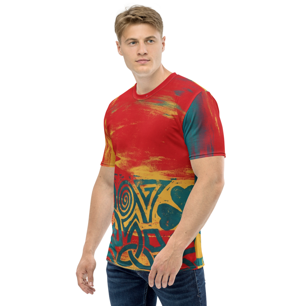 Keltischer Knoten Kleeblatt T-Shirt – Grunge Vintage