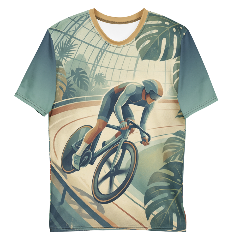 Bahnrad Velodrom T-Shirt – Retro Botanik