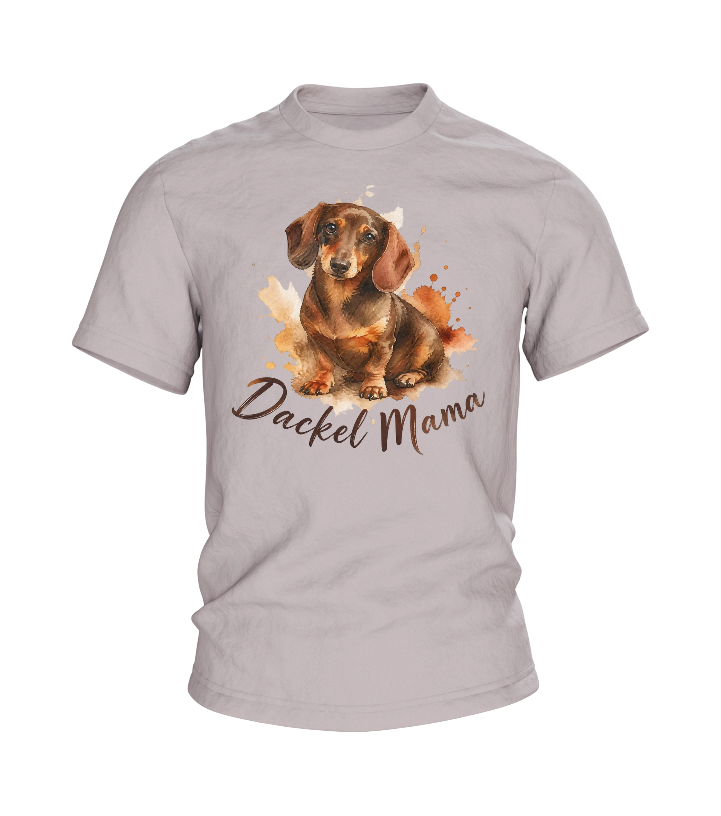 Dackel Mama T-Shirt – Aquarell Dackel im Herbstlook