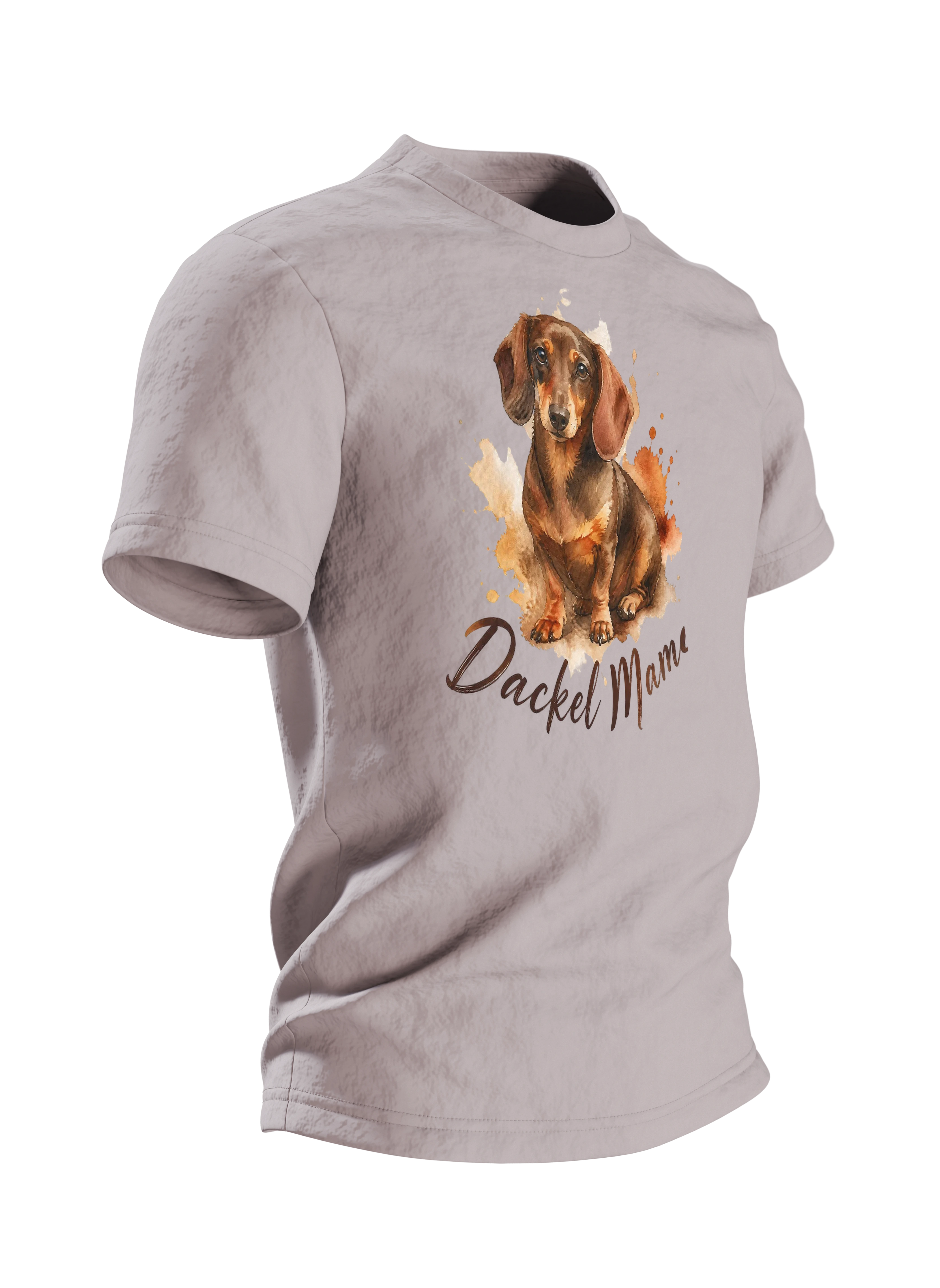 Dackel Mama T-Shirt – Aquarell Dackel im Herbstlook