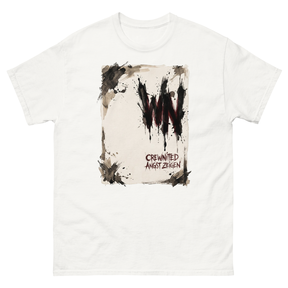 Abstrakte Schrift T-Shirt