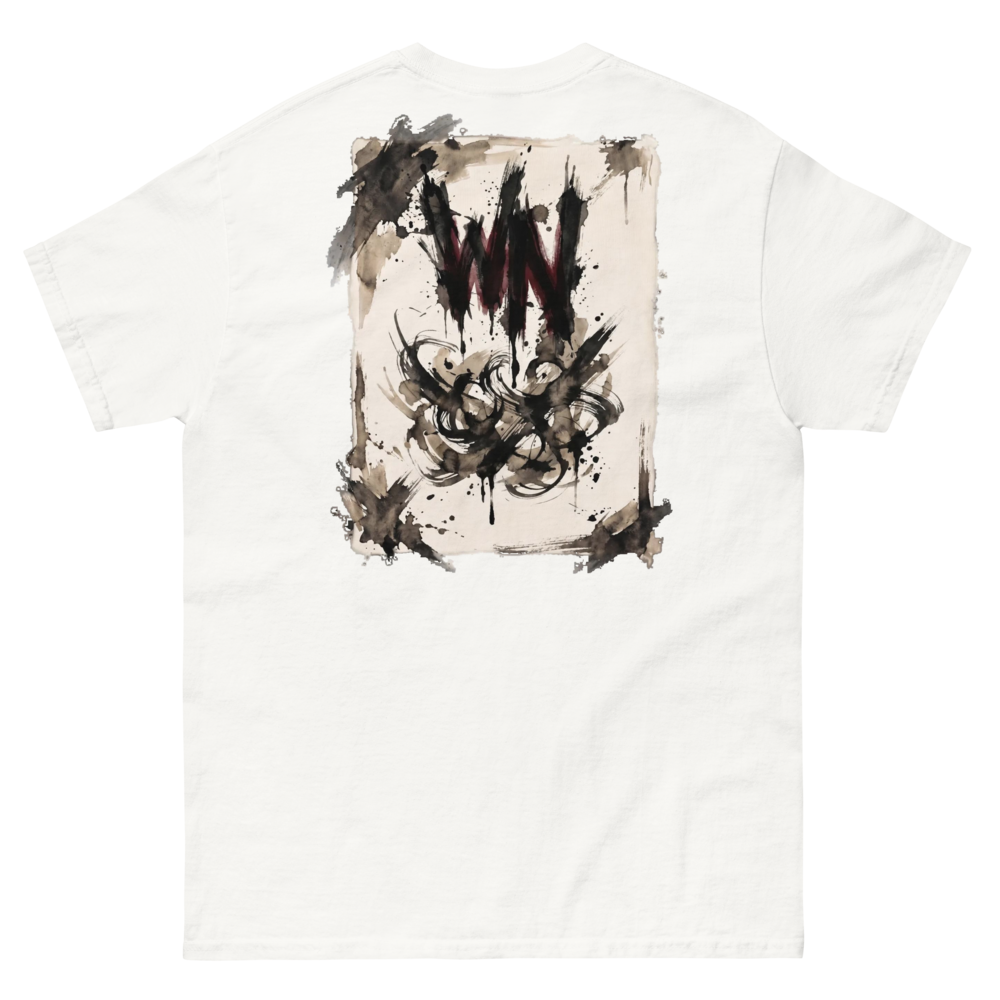 Abstrakte Schrift T-Shirt