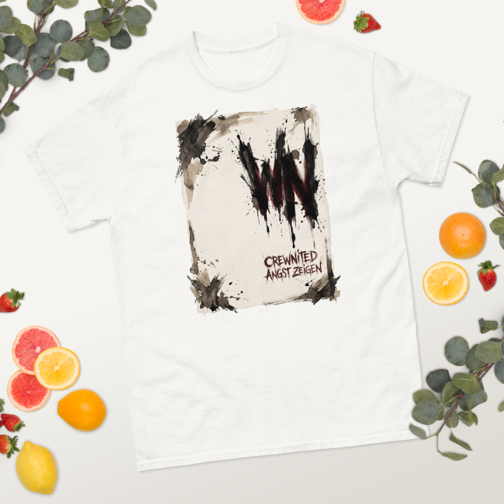 Abstrakte Schrift T-Shirt