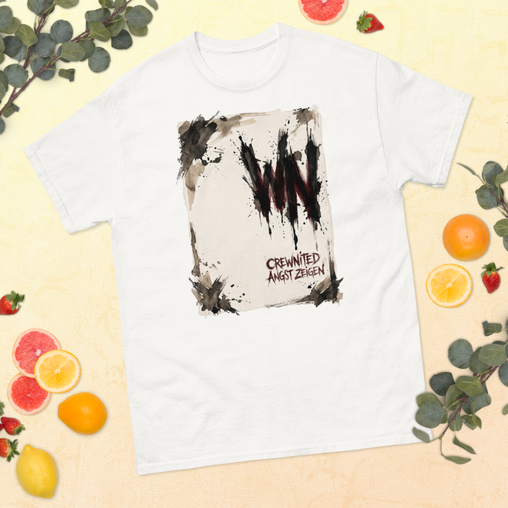 Abstrakte Schrift T-Shirt