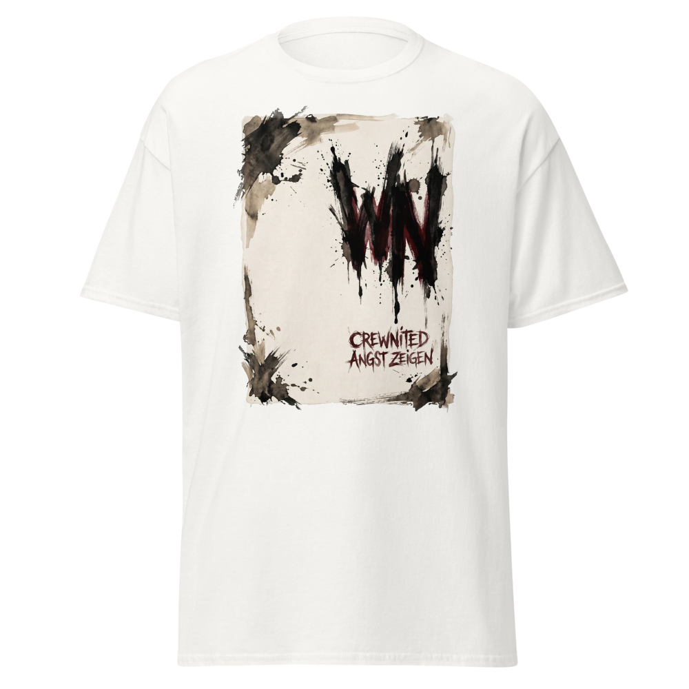 Abstrakte Schrift T-Shirt