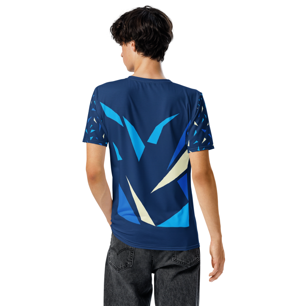 Geometrischer Adler & Bär T-Shirt – Low-Poly Art