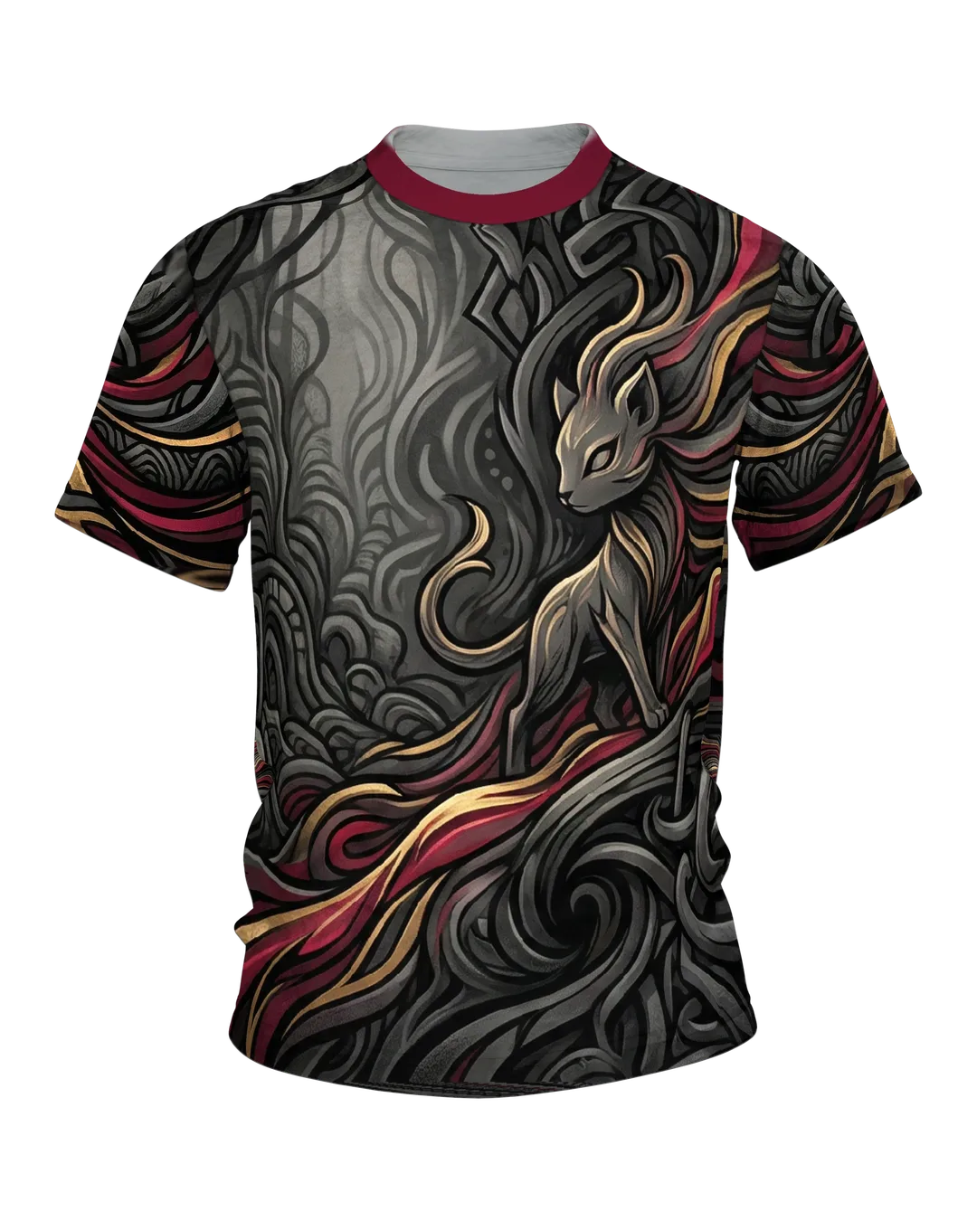 Mystische Bestie T-Shirt: Dark Fantasy