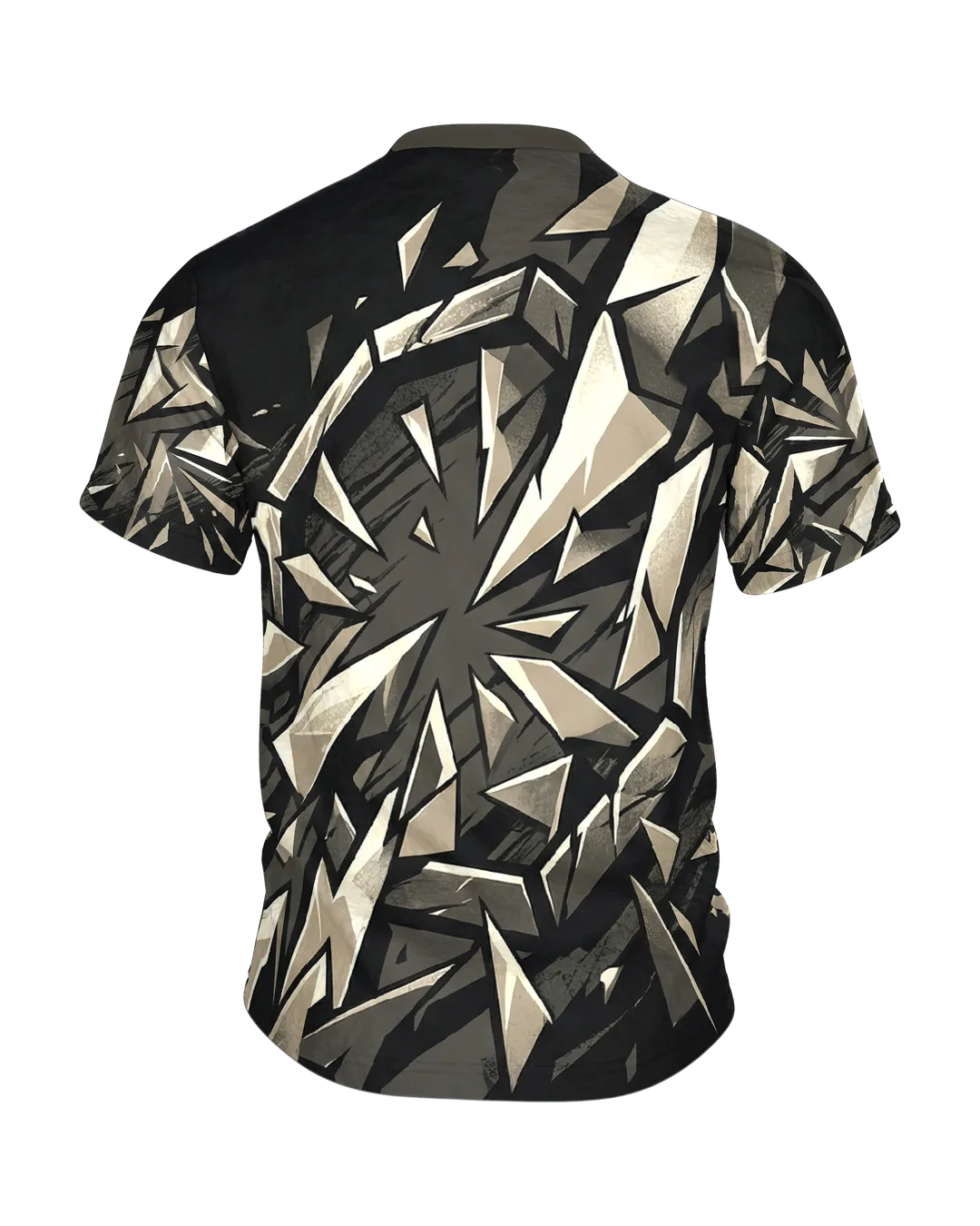 MMA Octagon Rundum-Shirt: Dynamisches Kampfsport Design, Rückseite