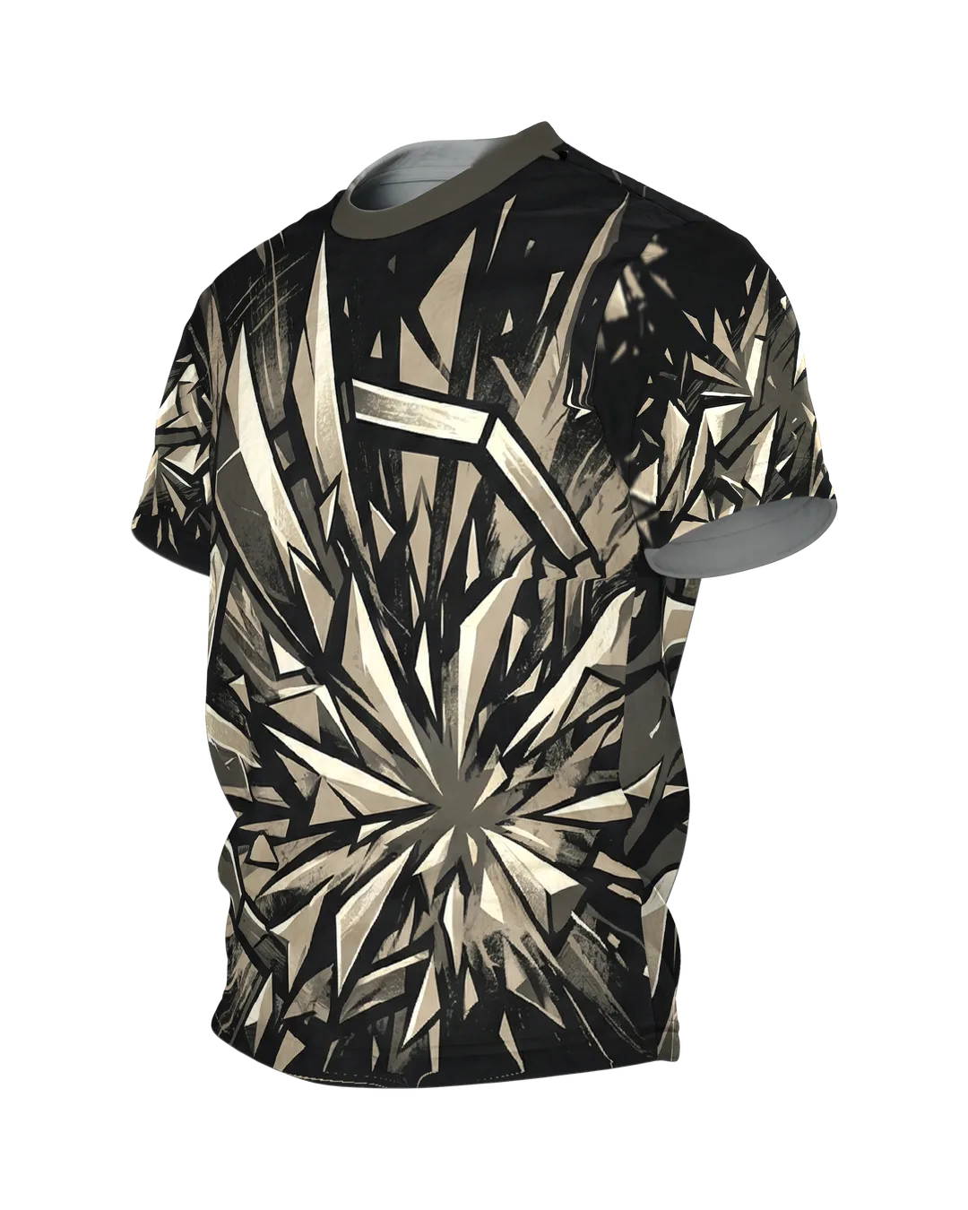 MMA Octagon Rundum-Shirt: Dynamisches Kampfsport Design, Seitenansicht rechts