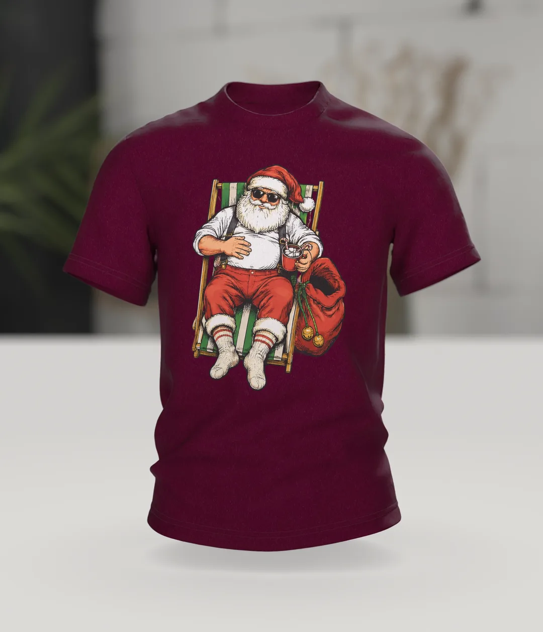 Funny Santa T-Shirt: Santa's Day Off, In context