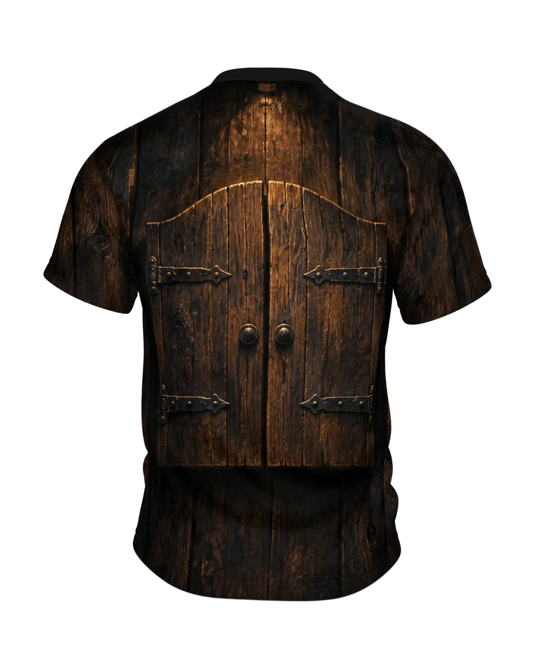Darts Player Shirt: Three Darts in Lantern Light, Back