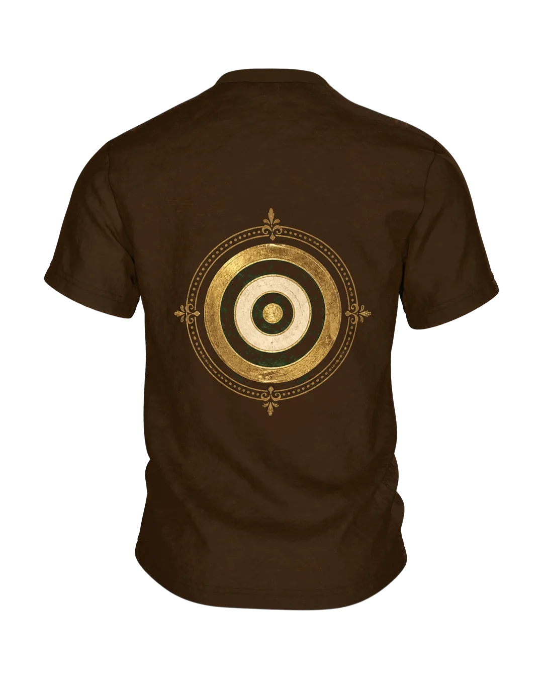 Vintage Darts Shirt: Dartscheibe im Hopfenkranz, Rückseite