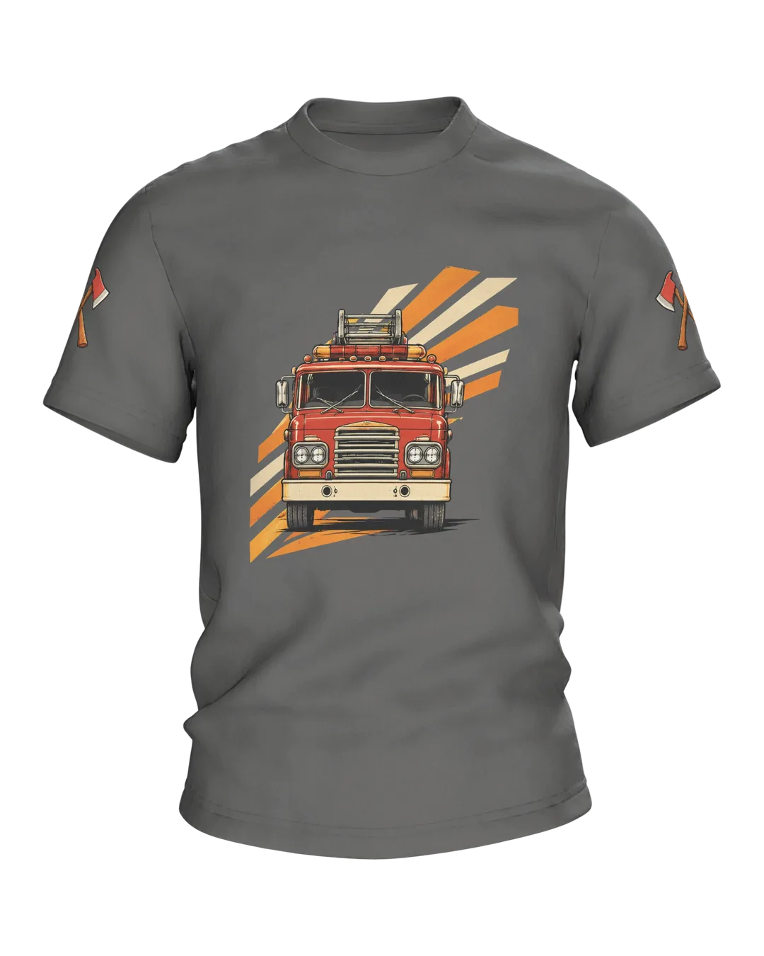 Fire Truck T-Shirt: Retro-Style Fire Engine