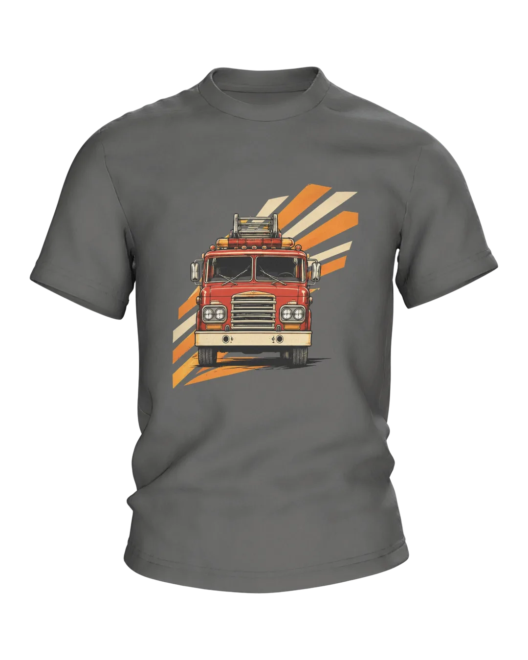 Fire Truck T-Shirt: Retro-Style Fire Engine