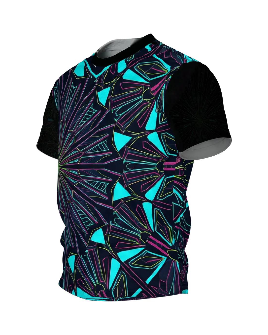 Schmetterling Rundum-Shirt: Elegantes Naturmotiv für Herren, Seitenansicht rechts