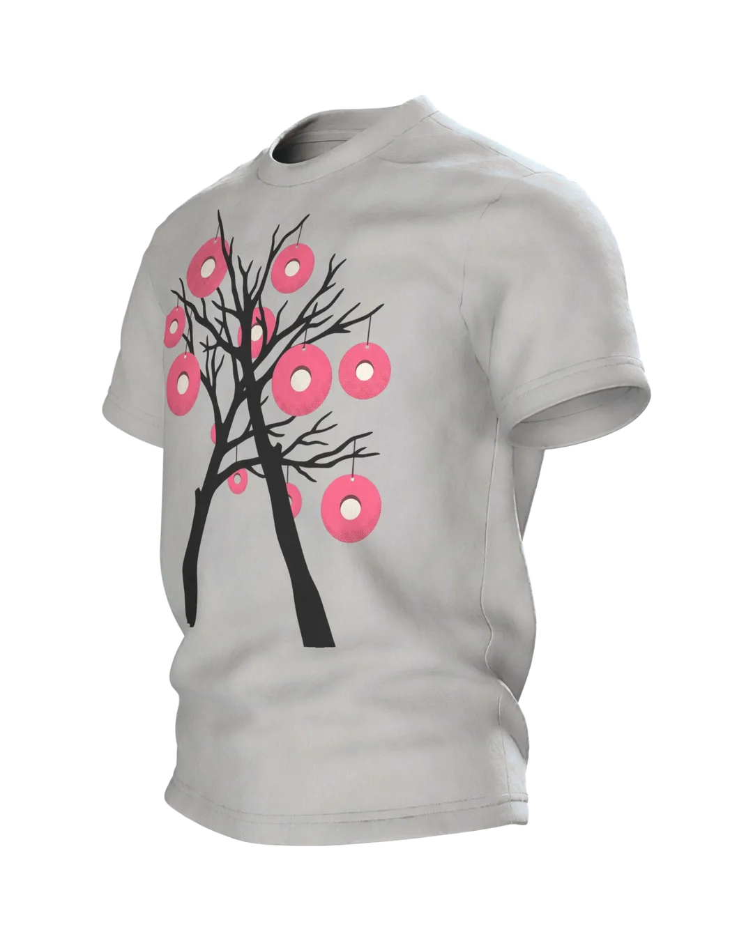 Märchenbaum Fleischwurst Motiv-Shirt: Surrealer Traum, Seitenansicht rechts