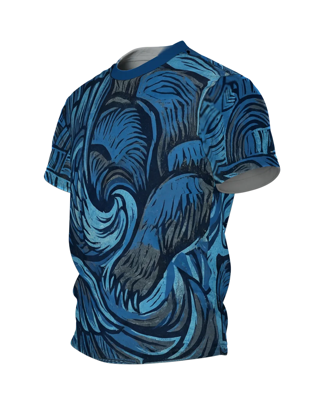 Adler Bär Rundum-Shirt: Vintage Wildtier-Design, Seitenansicht rechts