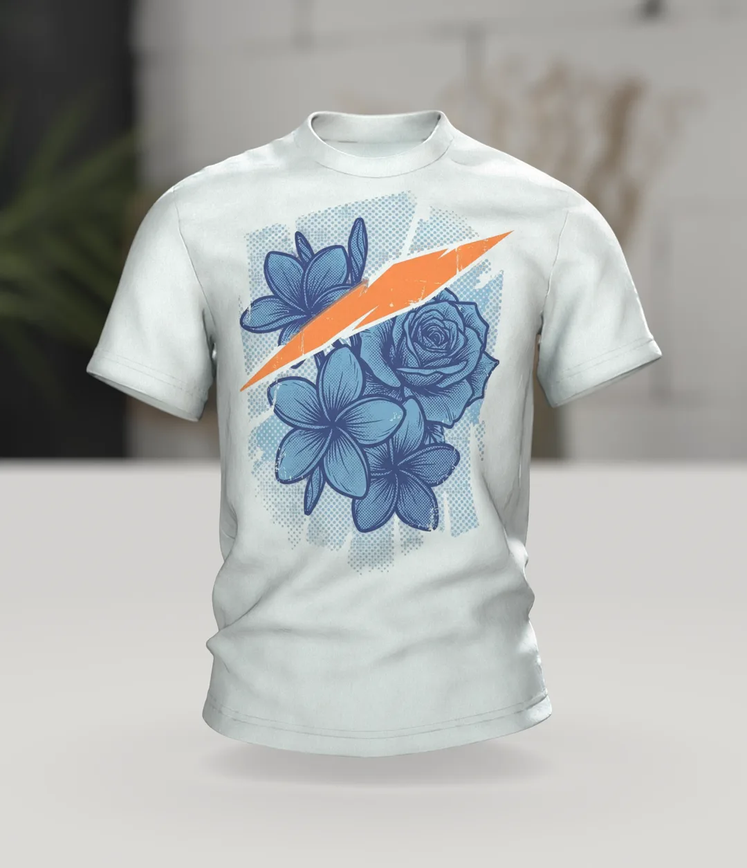 Hawaii Blumen Rosen Motiv-Shirt: Exotisches Design für dich, Im Raum