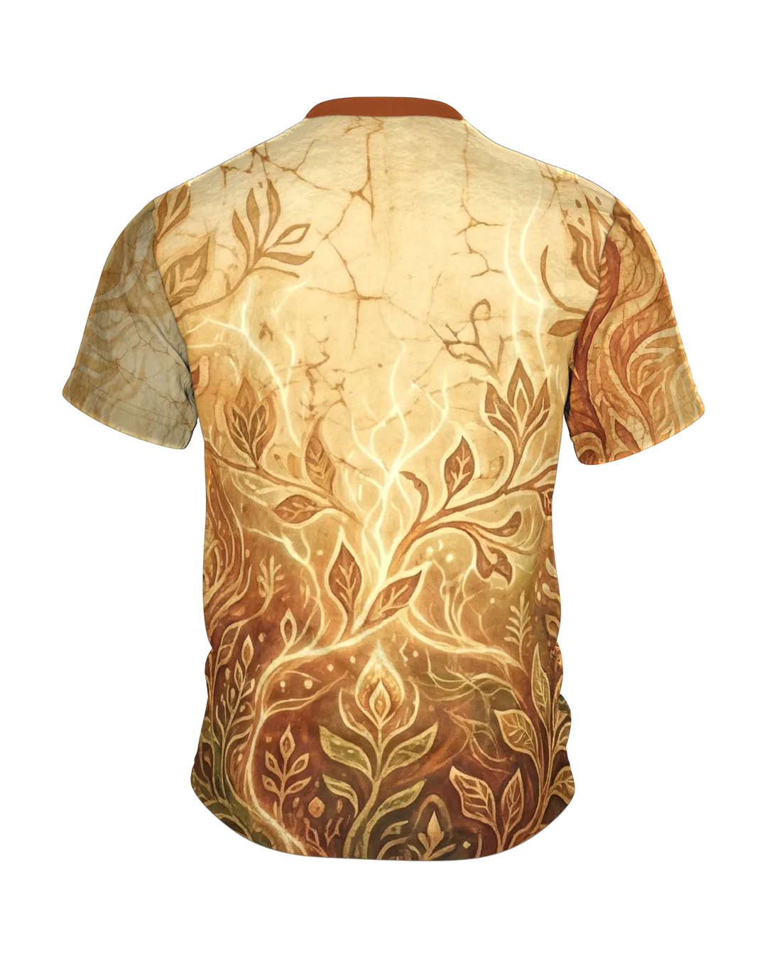 Botanik Rundum-Shirt: Vintage Natur Design, Rückseite