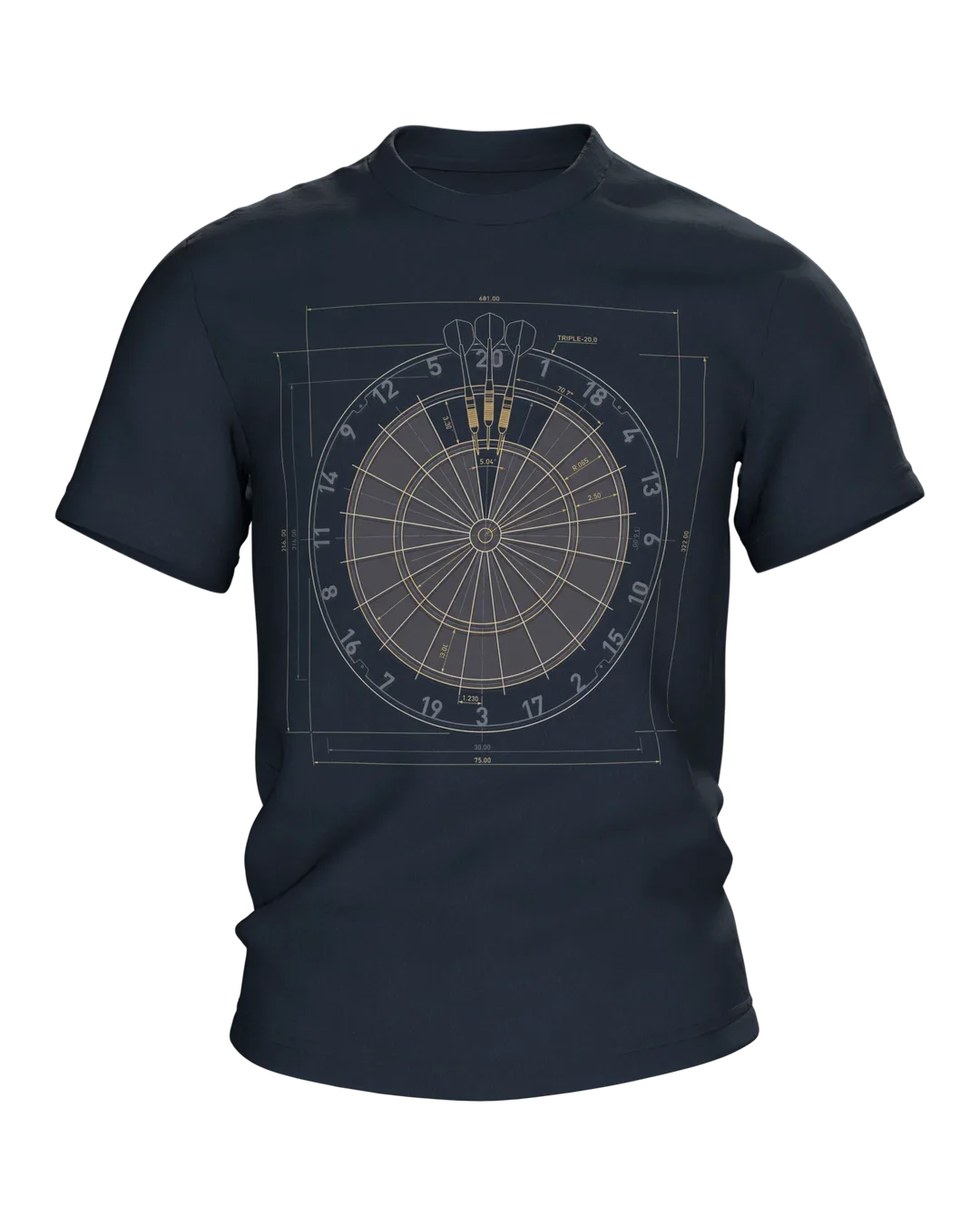 Darts T-Shirt: Blueprint of a 180