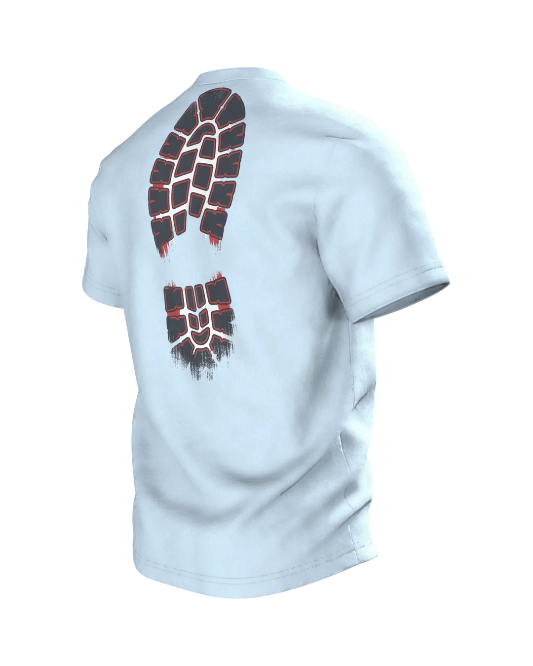 Feierabend T-Shirt "Feierabend ist mein Kardio", Werkstatt-Wappen aus Schraubenschlüssel und Flaschenöffner, Rückseite schräg links