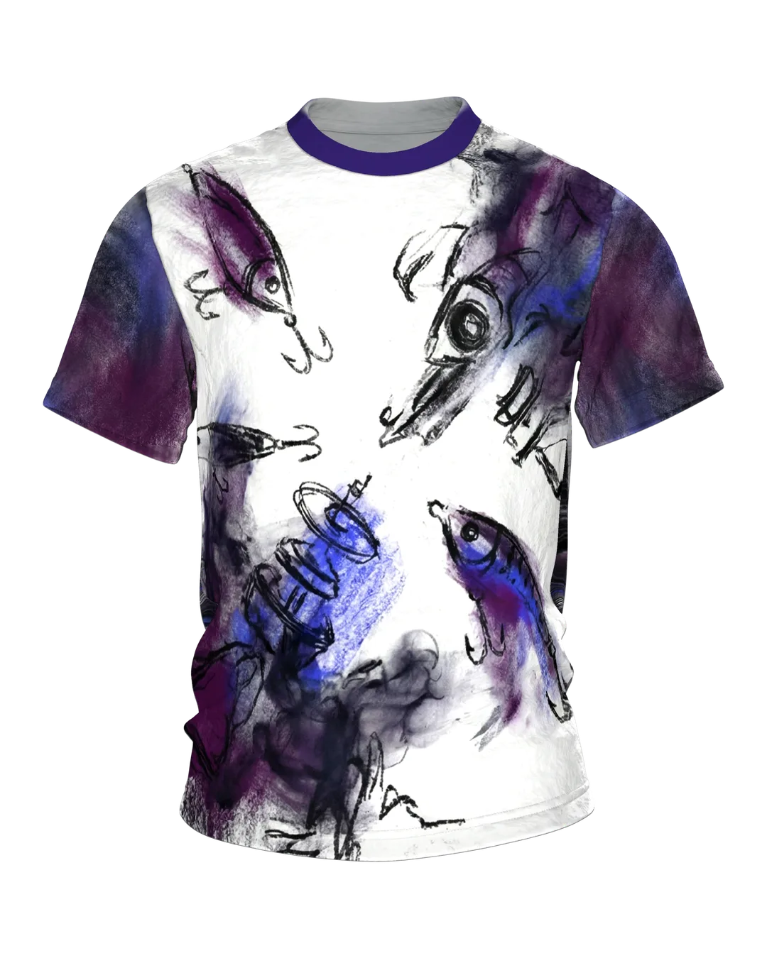 Fishing Lure T-shirt: Sketch Page from the Water