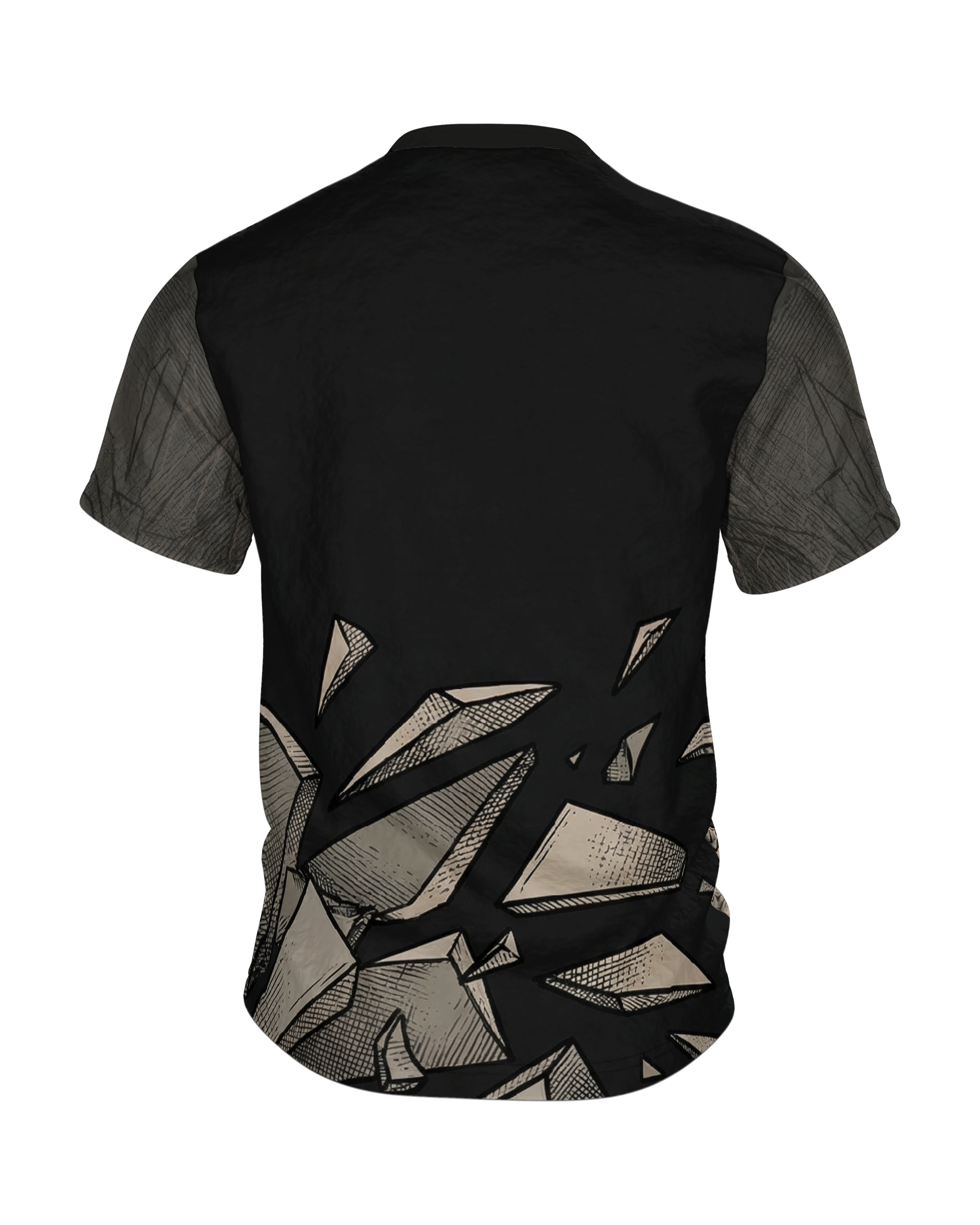 Shattered Elements T-Shirt: Explosive Dynamik, Rückseite