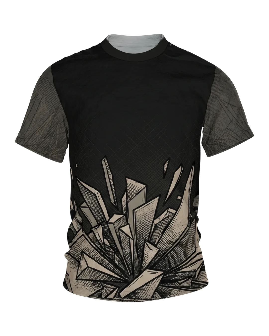 Shattered Elements T-Shirt: Explosive Dynamik