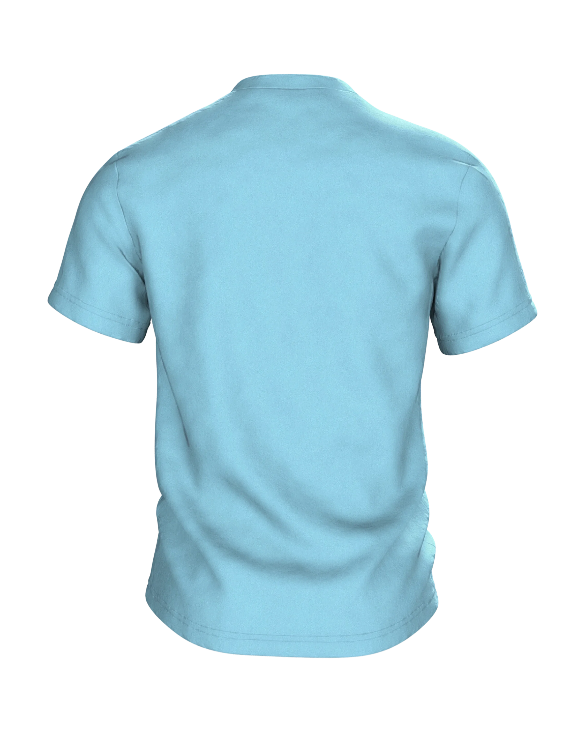 Biergarten T-Shirt "Innerlich schon im Biergarten", Holzfass mit Brush-Lettering, Rückseite ohne Druck