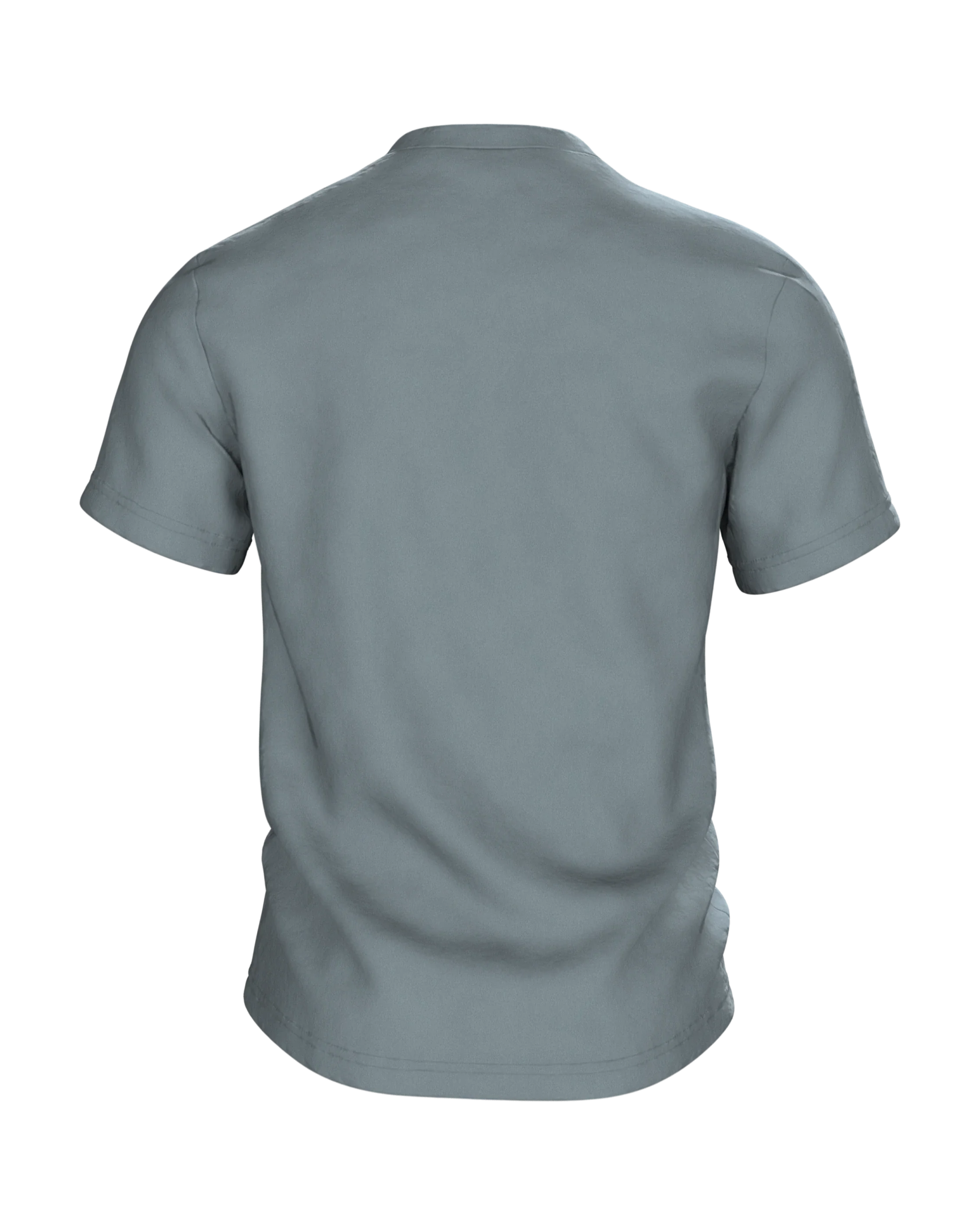 Stevns Klint T-Shirt, Kreideklippe als Segelschiff im Aquarell, Rückseite