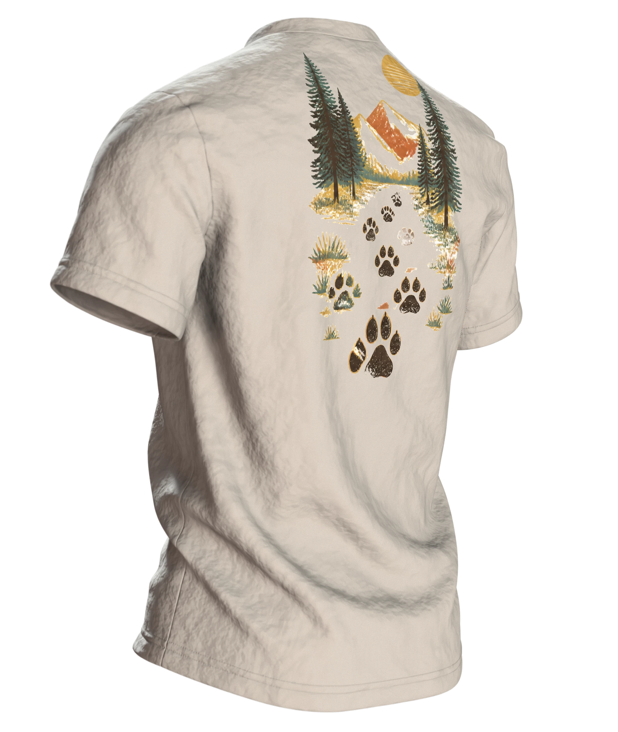 Hund Therapeut Spruch T-Shirt: Lustiges Vintage Dackel Design, Rückseite schräg rechts