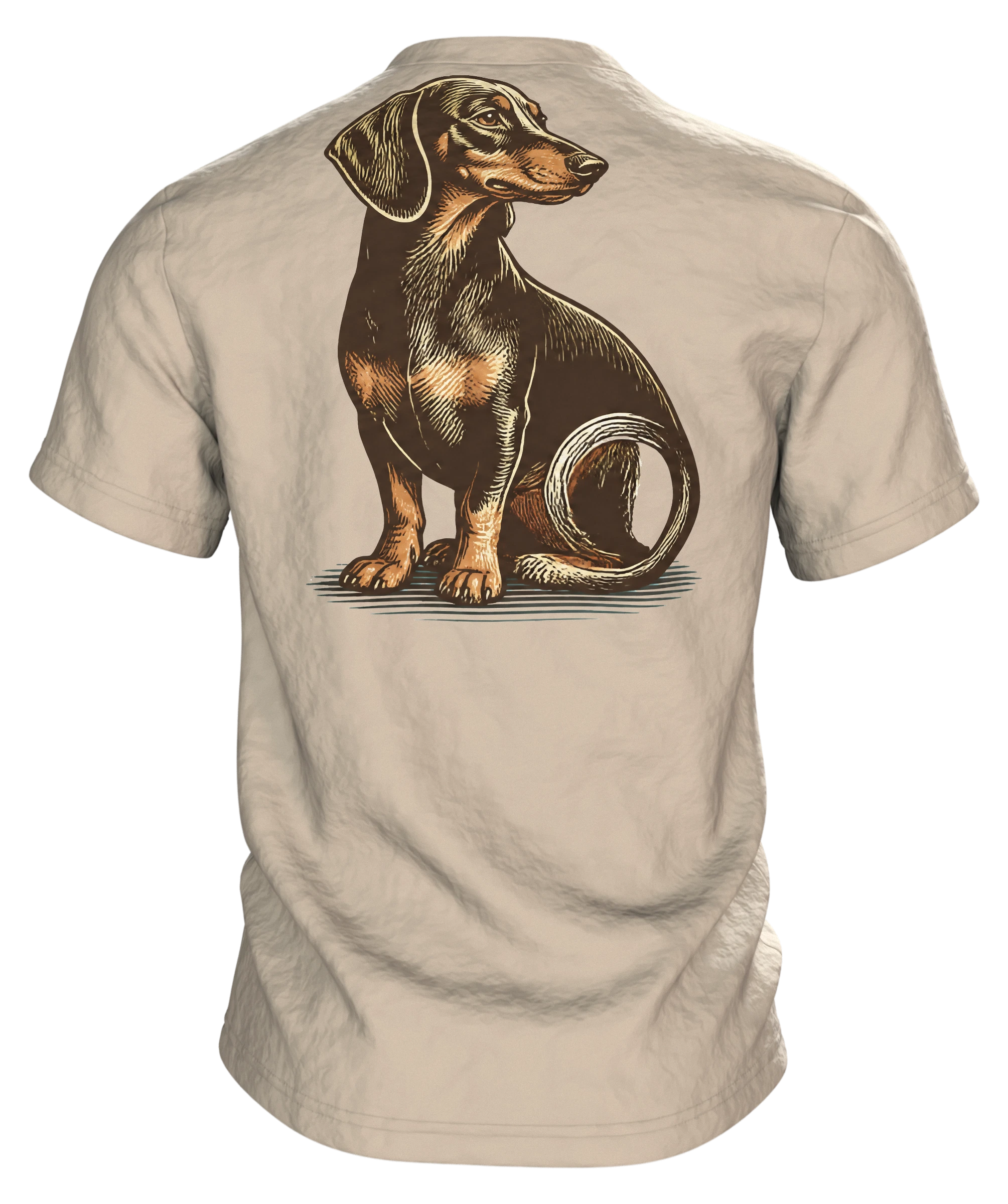 Ich brauche keinen Therapeuten, ich habe einen Hund T-Shirt: Lustiger, Rückseite