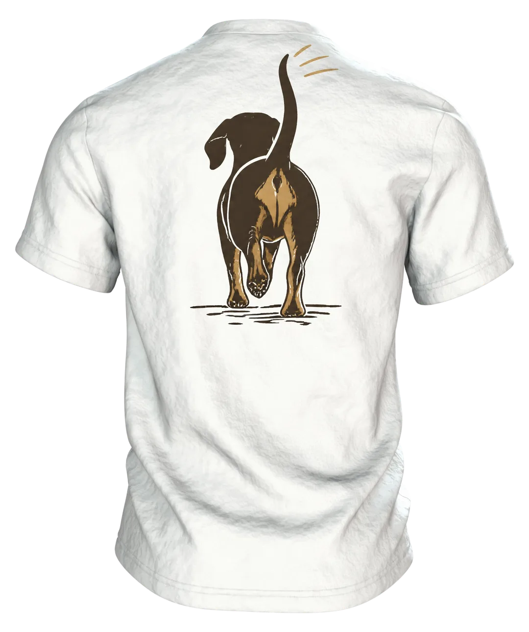 Hundespruch T-Shirt: Ich brauche keinen Therapeuten Vintage Design, Rückseite