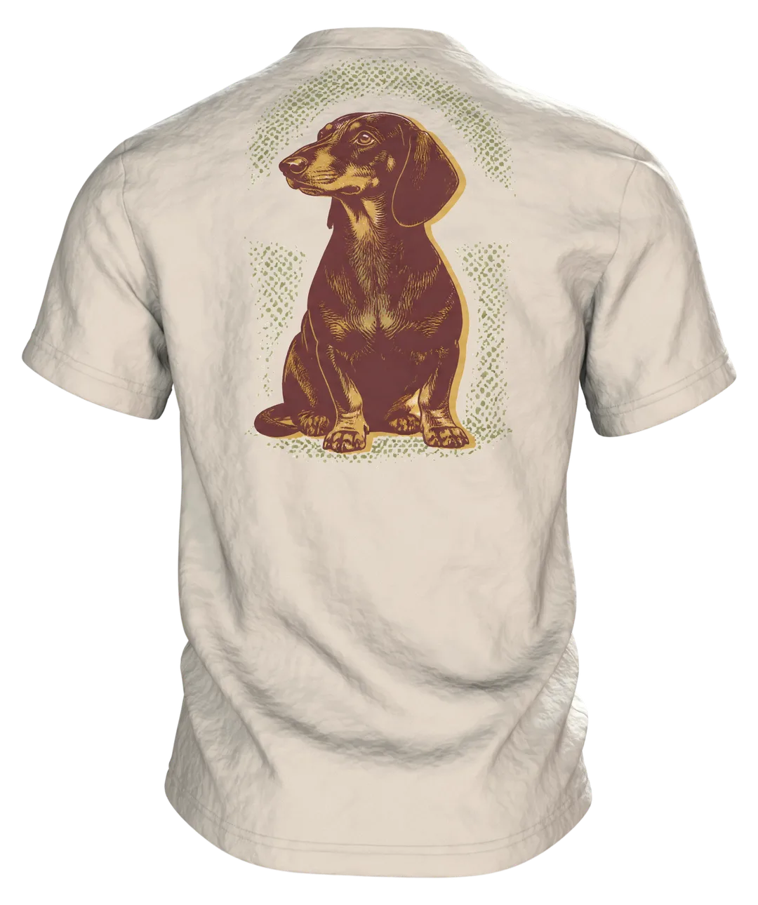 Hund Therapeut Spruch T-Shirt: Lustiges Vintage Design, Rückseite