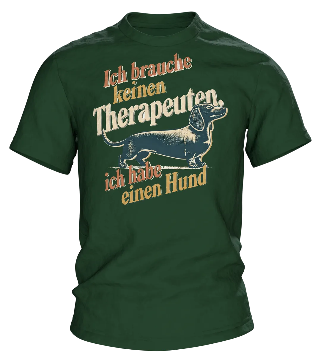 Hund Therapeut Spruch T-Shirt: Lustiges Vintage Design