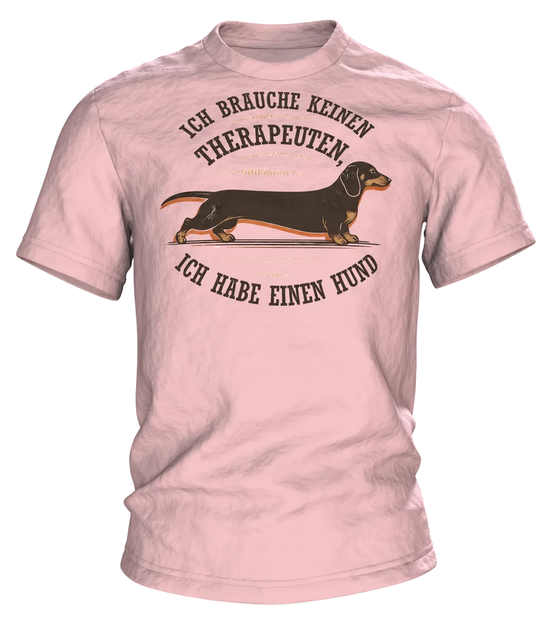 Hund Spruch Therapeut T-Shirt: Lustiges Vintage Design