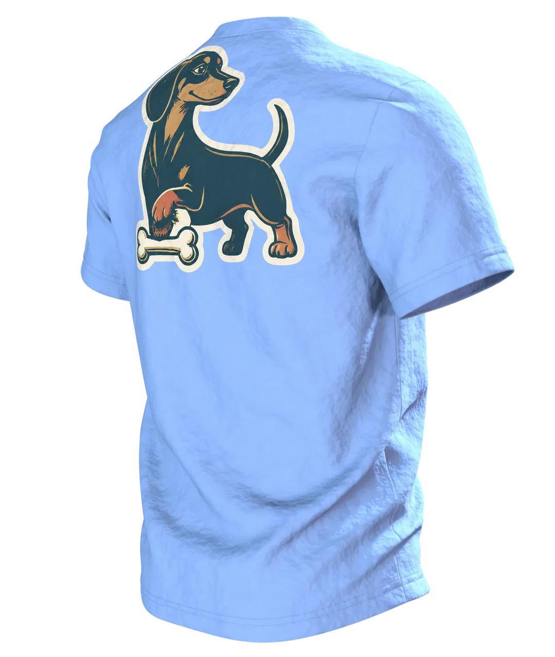Ich brauche keinen Therapeuten T-Shirt: Lustiger Hund Spruch Vintage, Rückseite schräg links