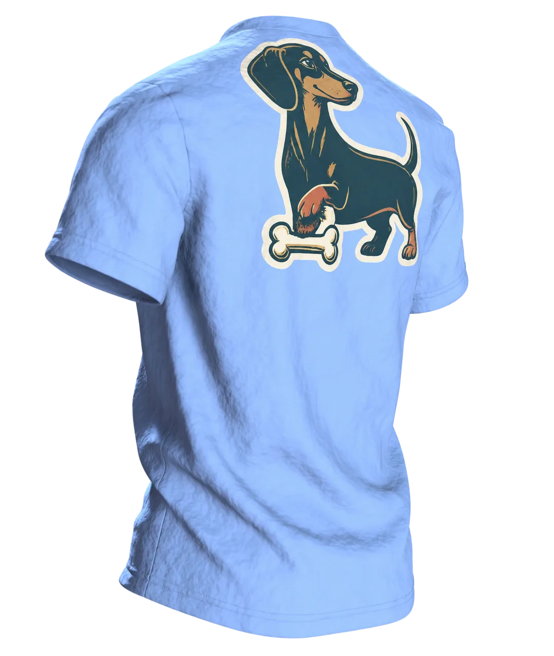 Ich brauche keinen Therapeuten T-Shirt: Lustiger Hund Spruch Vintage, Rückseite schräg rechts