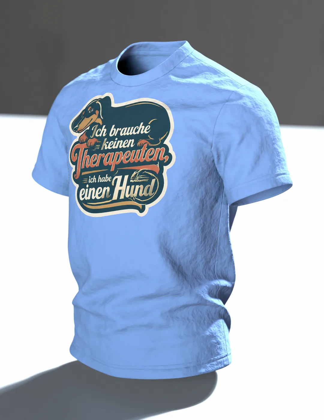 Ich brauche keinen Therapeuten T-Shirt: Lustiger Hund Spruch Vintage, Im Raum, schräg