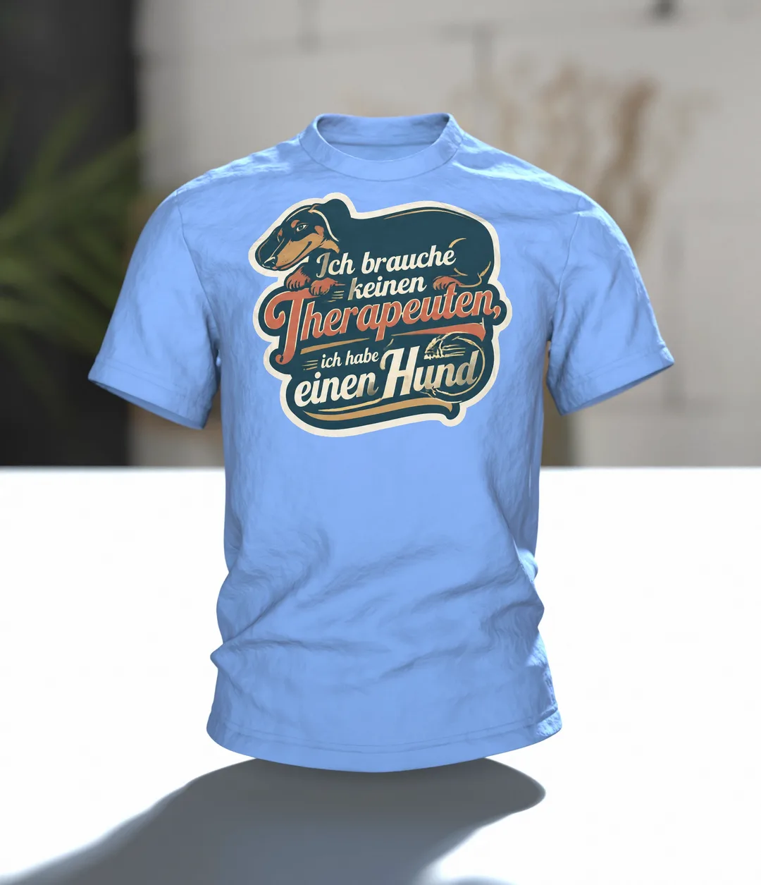 Ich brauche keinen Therapeuten T-Shirt: Lustiger Hund Spruch Vintage, Im Raum