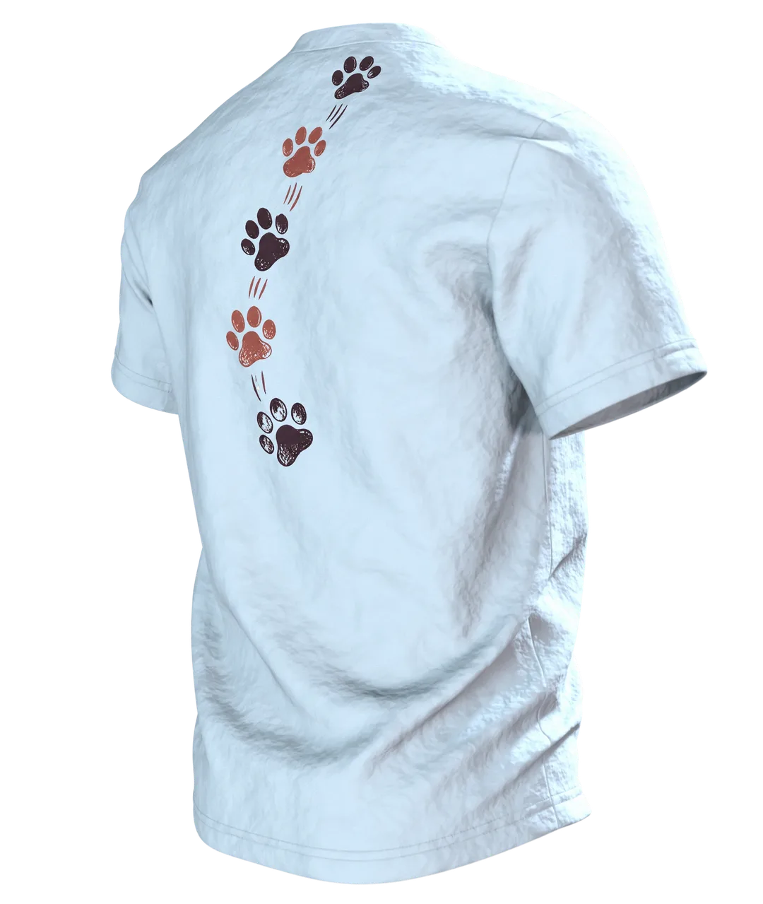 Lustiger Hund Spruch T-Shirt: Vintage Therapeuten Design, Rückseite schräg links