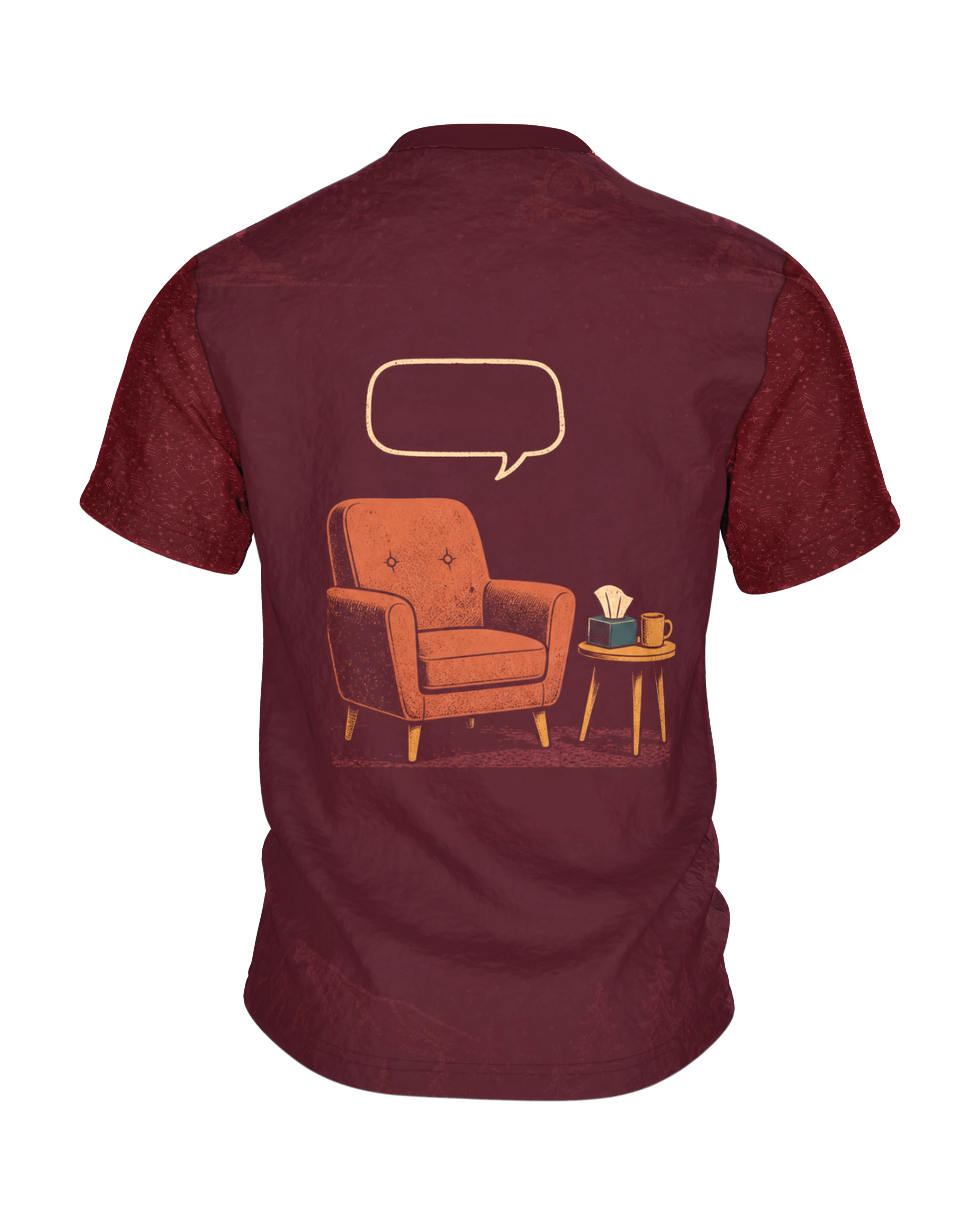 Therapeuten Hund Spruch mit Dackel T-Shirt: Lustiges Retro Design, Rückseite