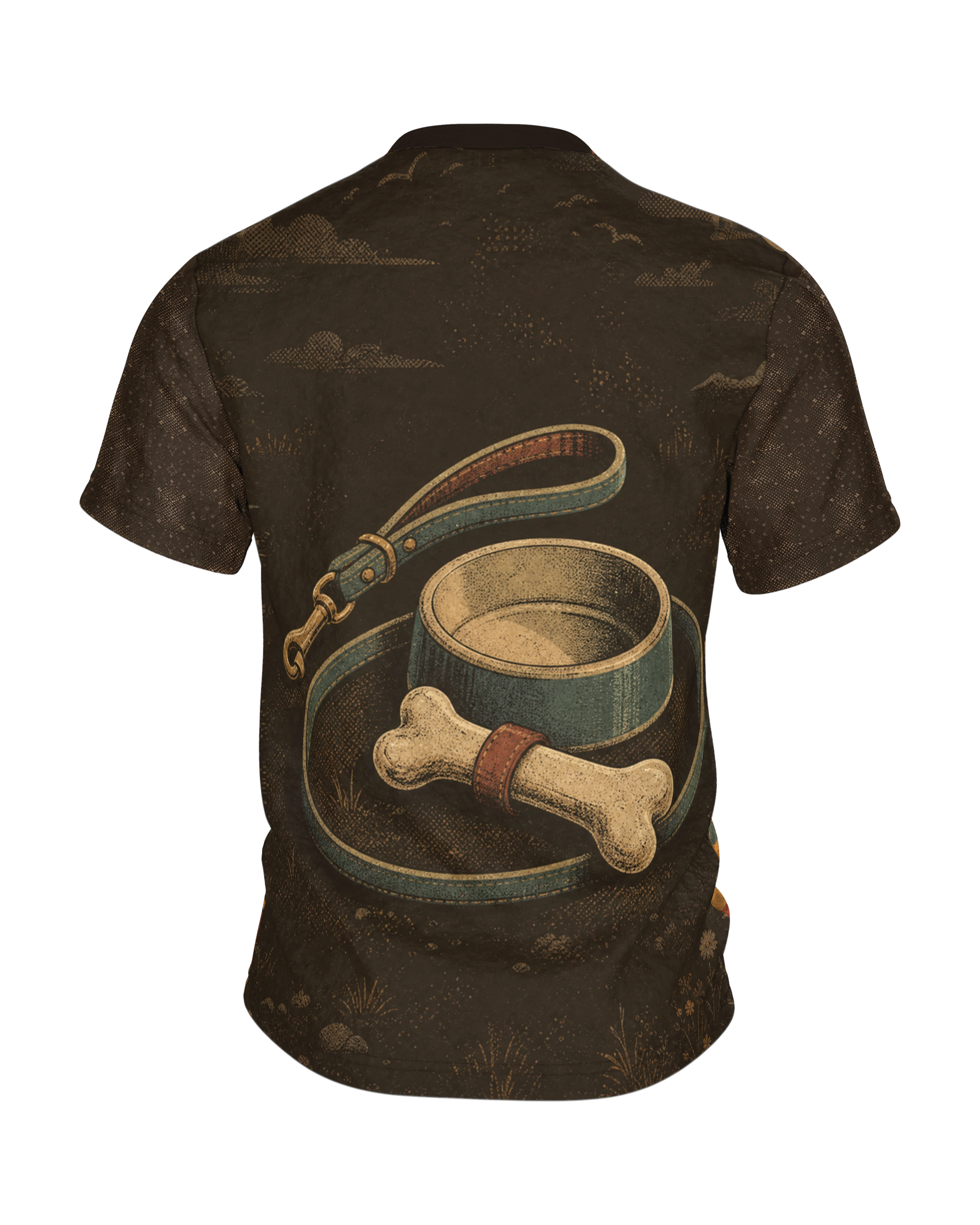 Hund Spruch T-Shirt: Lustiges Dackel Design mit Retro-Flair, Rückseite