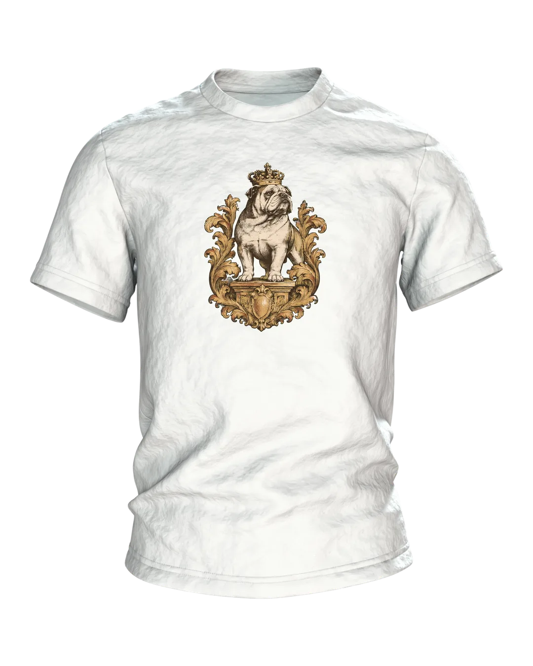 Mops mit Krone T-Shirt, Entwurfsfassung